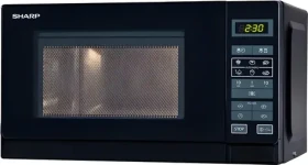 Sharp R242BKW čierna / Mikrovlnná rúra / 800 W / 20 l / 11 výkonových úrovní (18100093)