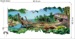 Veselá Stena Samolepka Dinosaure a Tyranosaure II