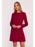 Dámske šaty M872 Bordeaux - MOE XL bordó