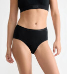 Dámske bavlnené midi nohavičky GO Daily 3P - BLACK - black 0004 - SLOGGI BLACK XL