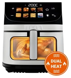 TESLA AirCook DualHeat QD73 XXL / Teplovzdušná fritéza / digitálne ovládanie / DualHeat technológie (8595689807597)
