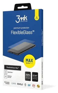 3mk FlexibleGlass Max pre Samsung Galaxy M34 5G (SM-M346) čierna / Hybridné sklo / spevnené hrany / 7H