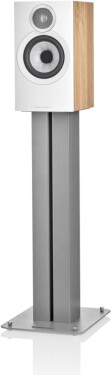 Podspeakers B&W 607 S3 pedestal speaker, 1 pc, white/oak