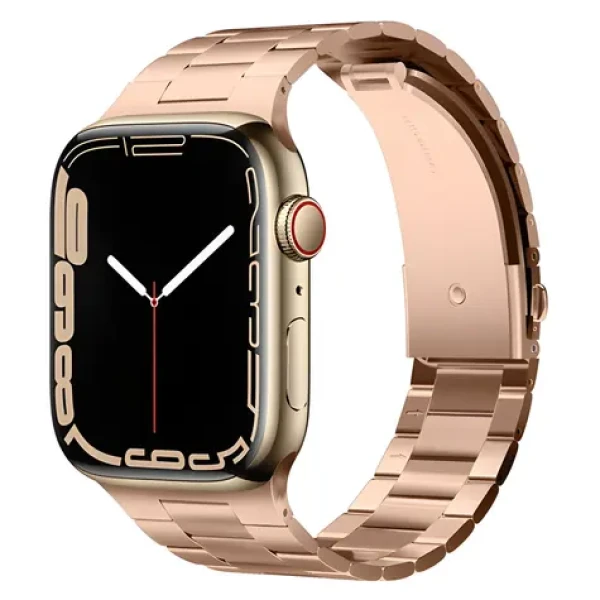 Elago Metal Band ružovo-zlatá / Remienok pre Apple Watch / 44/45/46 mm (EAW-MTBAND45-RGD)