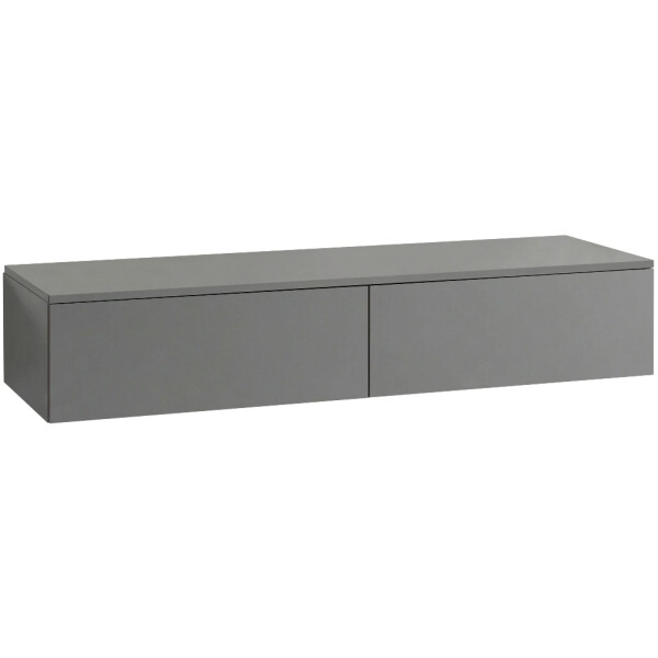CERANO - Kúpeľňová skrinka pre umývadlá na dosku Noira - šedá matná - 120x28x48 CER-8050BD7613