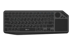C-tech WLTK-02 čierna / Bezdrôtová klávesnica s touchpadom / Bluetooth 5.0 / 2.4 GHz / USB-C (WLTK-02)