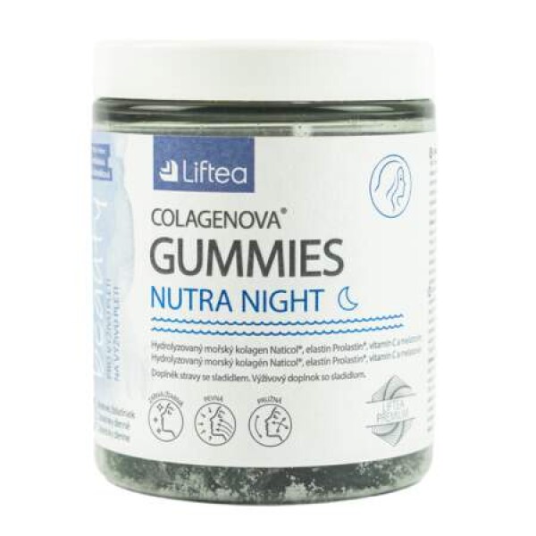 LIFTEA Colagenova gummies nutra night príchuť čučoriedka 60 ks