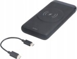 Deltaco Išorinė baterija DELTACO, belaidis, 10 000 mAh, 1x USB-A, 1x USB-C PD, mag. / PB-Q1003