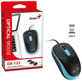 Genius DX-123 čierno-modrá / drôtová / 1200 dpi / USB (31010033405)