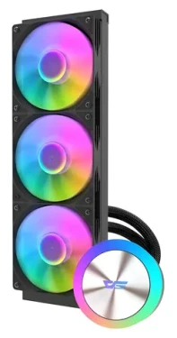 DarkFlash DG360 čierna / AiO chladič CPU / 3x 120 mm / ARGB podsvietenie / 600-1800 RPM / 36 dB / Intel + AMD (DG360 Black)