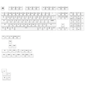 Glorious vymeniteľné klávesy GPBT Basics (ANSI US) - Classic White / PBT / 133 ks / ANSI US layout / Cherry MX(+) (GLO-KB-ACC-KC-GPBT-BA-CWHT-US)