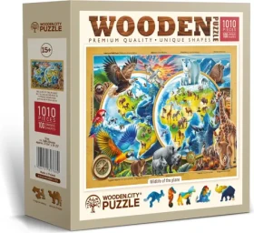 Wooden City Drevené puzzle Planéta divokých zvierat