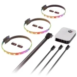 Hyte LS10 LED Strip x 3 + NEXUS Portal čierna / LED pásik / 20x LED / NEXUS Link (ACC-HYTE-LS10-B-3NP)