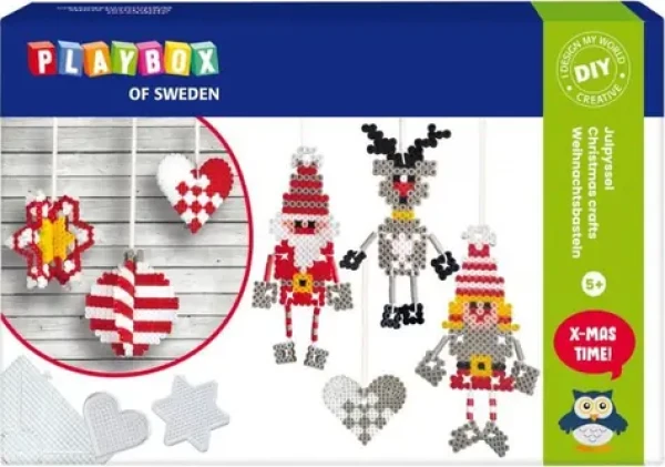 PLAYBOX Zažehľovacie korálky 3D Vianočné ozdoby