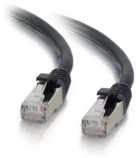 Mercodan Sieťový kábel S/FTP Cat6a čierny / Sieťový kábel / RJ-45 / 7,5 m (371918075)