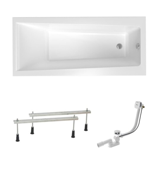 Obdĺžniková vaňa Laguna Idea Plus 170x75 cm akrylát ľavá aj pravá SIKOID1700APN SIKOID1700APN