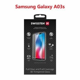 SWISSTEN Ultra Durable 3D FULL GLUE Glass pre SAMSUNG A037G GALAXY A03s čierna (64701893)