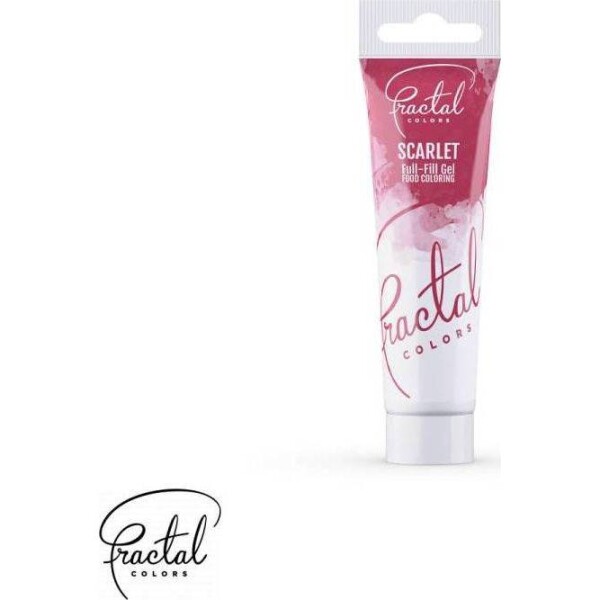 Gélová farba Fractal - Scarlet (30 g) - dortis - dortis