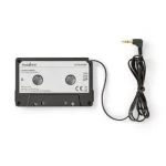 Nedis Car Audio Aux Cassette čierna / Kazetový adaptér / 3,5 mm / Dĺžka kábla: 1.00 m (ACON2200BK)