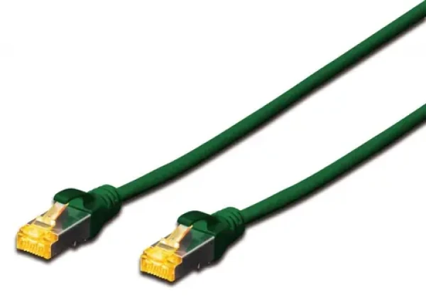 Digitus CAT 6A S/FTP AWG 26/7 zelený / Patch kábel / 0,25 m / LSZH (DK-1644-A-0025/G)