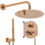REA - Podomietková sprchová sada Lungo Diamond Copper + BOX REA-P5657