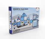 Mamido Mamido Magnetická stavebnica polícia 28 dielov, policajná motorka, vrtuľník, auto, pes MT1479