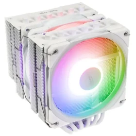 Alpenföhn Brocken 4 Max ARGB biela / Chladič CPU / 260W TDP / 2× 120 mm ARGB / 6× heatpipe / Intel + AMD (84000000227)