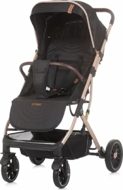 CHIPOLINO Kočík športový s nánožníkom Combo Ebony / deti s hmotnosťou do 15 kg (151282)