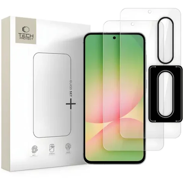 Tech-Protect Glass Set+ pre Samsung Galaxy A36/A56 5G číre / Ochranné sklo / Tvrdené
