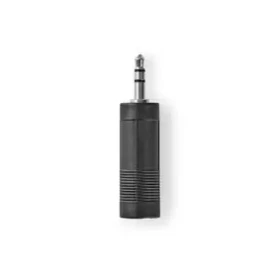 Nedis Stereo audio adaptér jack 6.35 mm (F) - jack 3.5 mm (M) čierna / poniklované (CAGB22935BK)