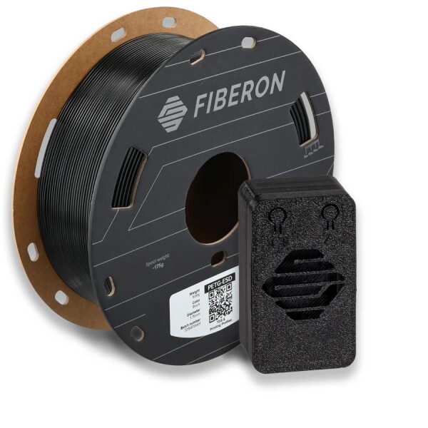 Fiberon PET-G ESD filament antistatický čierny 1,75 mm Polymaker 500 g