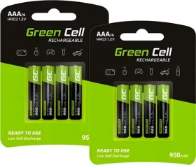 Green Cell Nabíjacie batérie AAA / Batéria / Ni-MH / 950 mAh / 8 ks (GR11)