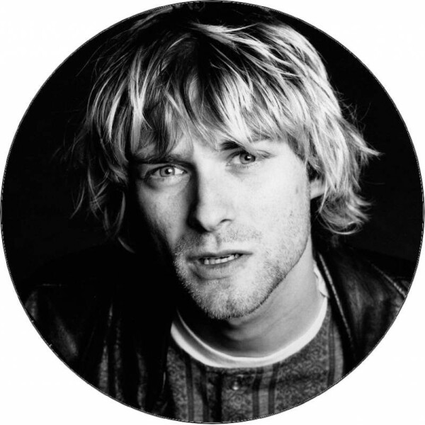 Jedlý papir Kurt Cobain čiernobiele foto 19,5 cm - Pictu Hap - Pictu Hap