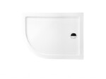 BESCO - SATURN, asymetrická sprchová vanička akrylátová - Rozmer A - 120 cm, Rozmer B - 90 cm, Rozmer C - 15 cm, Spôsob prevedenia - Pravé OLBVANACSAT120P