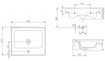 CERSANIT - NÁBYTKOVÉ UMÝVADLO 60 CREA BOX K114-006