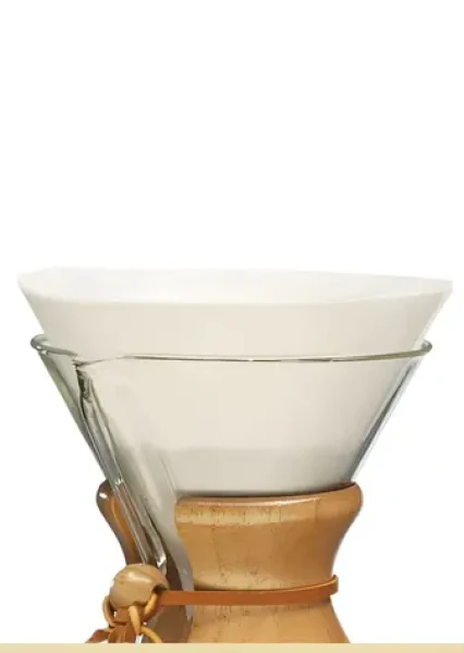 CHEMEX Papierové filtre FC-100 / Skladané, kruhové / Na 6/8/10 šálok / 100 ks