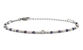 BREIL Korálkový náramok so zafírom Priam TJ3648