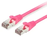 Equip ružová / Patch kábel / Cat6 / S/FTP / 0,25 m / PoE+ (605583)