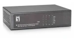 LevelOne PoE+ switch 8x FE / Switch / 4X PoE+ + 4X FE / 65 W / kovové telo / Rack 19” (FEP-0812)