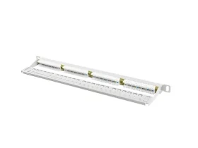 Lanberg sivý / Patch panel / 24 portov / RJ-45 / CAT6 / UTP / 0,5 U / 19" (PPU6-0024-S)