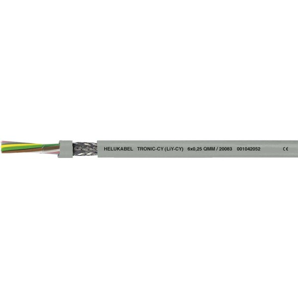 HELU 16003-1000 dátový kábel LiYCY 3 x 0.5 mm² sivá 1000 m; 16003-1000