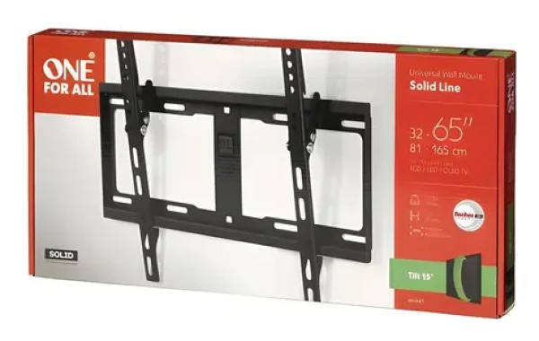 One For All WM4421 čierna / Držiak pre televízie / 32-65" / naklápací 15° / VESA 400x400 / nosnosť 100 kg (WM4421)