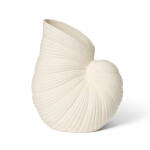 Ferm LIVING Kameninová váza Shell Pot Off White