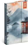 NOTIQUE Týždenný magnetický diár Japonsko 2026, 13 x 21 cm (PGD-35539-V)