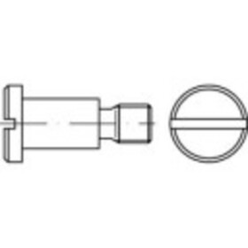 TOOLCRAFT 1063130 skrutky s plochou hlavou M6 12 mm drážka DIN 923 nerezová ocel 100 ks; 1063130