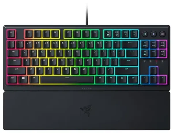 Razer Ornata V3 TKL čierna / Herná klávesnica / hybridný / USB / spínače Razer Mecha-Membrane / US (RZ03-04880100-R3M1)