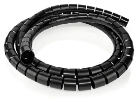 Nedis SWB KS-10BLACK čierna / Špirálové káblové púzdro / 10 m / O kábli 60 mm / PVC (SWB KS-10BLACK)