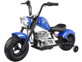 Mamido Detská elektrická motorka Chopper 24V modrá