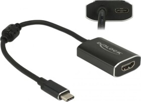 Delock USB-C - HDMI + USB-C Čierny (62988)