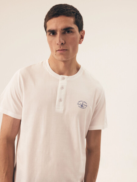 Pánske pyžamo 42616 Dock - HENDERSON Bílá 3XL